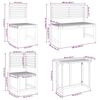 vidaXL Set Bistro da Giardino 6 pcs Marrone legno massello di acacia