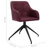 vidaXL Sedie da Pranzo Girevoli 6 pz Viola in Tessuto