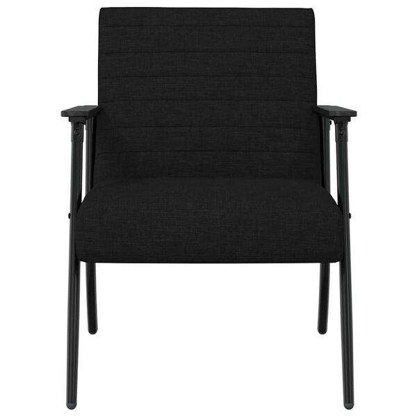 vidaXL poltrona Nero 59 x 75 x 78 cm Tessuto