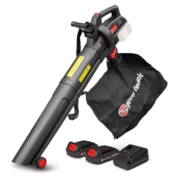ELEM Garden Technic Soffiatore Trituratore Ricaricabile 3 in 1 2x20 V