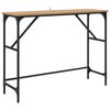 vidaXL Tavolo consolle Rovere artigianale 100 x 32 x 75 cm
