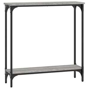 vidaXL Tavolino Consolle Grigio Sonoma 75x22,5x75 cm Legno Multistrato