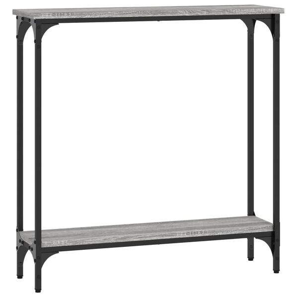 vidaXL Tavolino Consolle Grigio Sonoma 75x22,5x75 cm Legno Multistrato