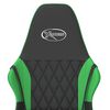 vidaXL Sedia da Gaming Nera e Verde in Similpelle
