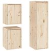 vidaXL Mobili Porta TV 3 pz in Legno Massello di Pino
