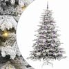 vidaXL Albero di Natale Artificiale con Rami Pieghevoli Bianco 210 cm