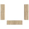 vidaXL Set mobile TV 6 pcs Rovere Sonoma Legno multistrato