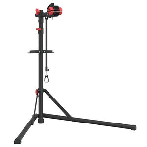 vidaXL Supporto Riparazione Bici Regolabile 92-152 cm Rosso in Acciaio