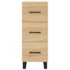vidaXL Credenza Rovere Sonoma 34,5x34x180 cm in Legno Multistrato