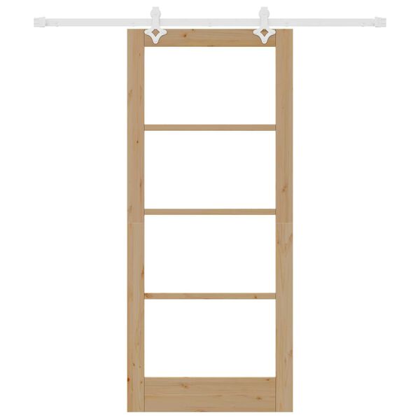 vidaXL Porta scorrevole Naturale 86 x 198,5 cm