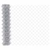 vidaXL Recinzione a rete metallica 10 x 1 m Acciaio zincato Argento