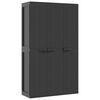vidaXL Armadio da Esterno Nero 97x37x165 cm in PP