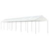 vidaXL Gazebo con Tetto Bianco 15,61x2,28x2,69 m in Polietilene