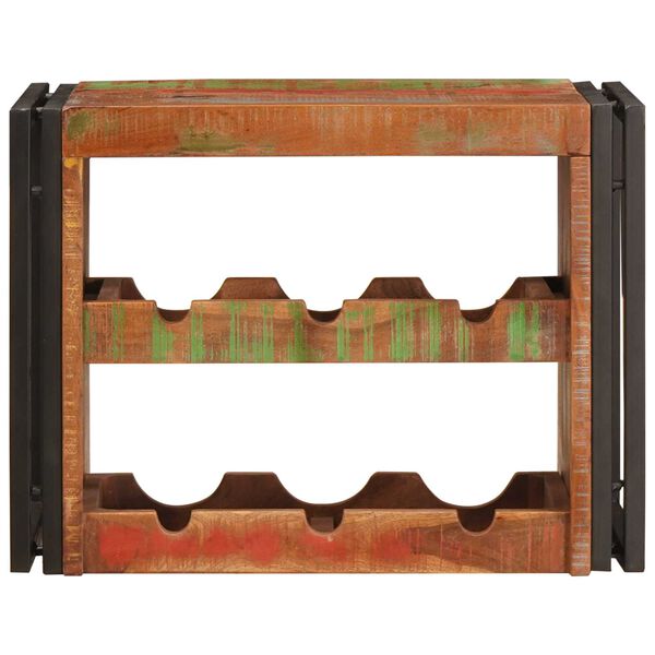 vidaXL Portabottiglie 100 x 45 x 33 cm Legno massello riciclato