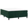 vidaXL Struttura Letto a Rete a Molle Verde Scuro 140x190 cm in Velluto