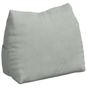 vidaXL Cuscino per Schiena Grigio chiaro 45 x 20 x 35 cm