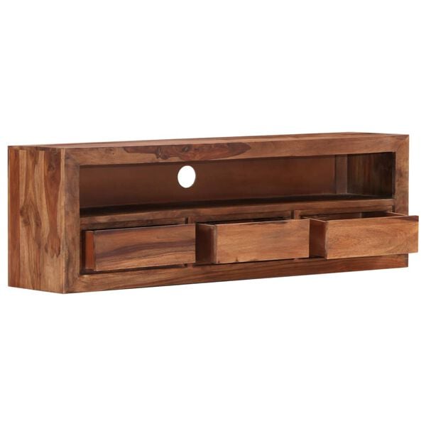 vidaXL Mobile Porta TV 120x30x40 cm in Legno Massello di Acacia