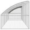 vidaXL Gabbia per polli 4 pcs Argento 800 x 200 x 200 cm Acciaio e PE