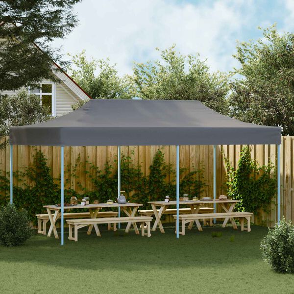 vidaXL Tenda Party Antracite 291 x 580 x 315 cm Tessuto Oxford