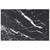 vidaXL Piano Tavolo Nero 100x62 cm 8mm Vetro Temperato Design Marmo