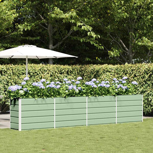 vidaXL Fioriera Verde Pastello 480 x 50 x 45 cm Acciaio zincato