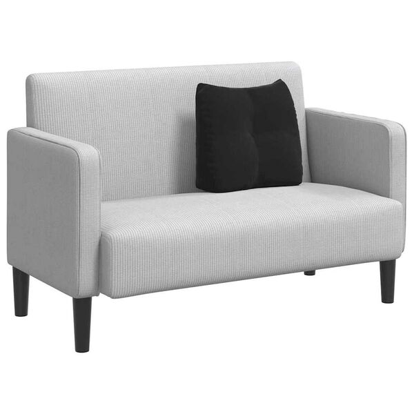 vidaXL Cuscino per Schiena Nero 45 x 24 x 50 cm Velluto