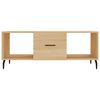 vidaXL Tavolino da Salotto Rovere Sonoma 102x50x40cm Legno Multistrato