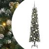 vidaXL Albero di Natale artificiale con 300 LED Verde 180 cm