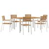 vidaXL Set da Pranzo per Giardino 7 pz