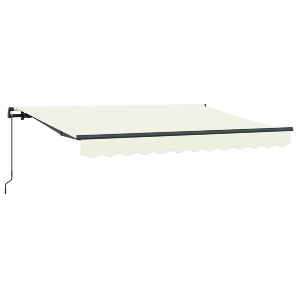 vidaXL Tenda Retrattile Crema 300 x 200 cm Tessuto
