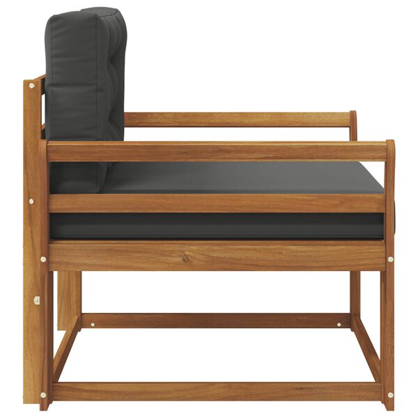 vidaXL Divano centrale per esterno Legno di Acacia Massello Naturale