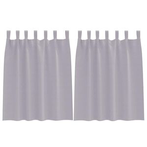 vidaXL Tende Blackout con Anelli 2 pz Grigio Metallico 140 x 140 cm