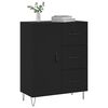 vidaXL Credenza Nera 69,5x34x90 cm in Legno Multistrato