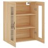 vidaXL Mobile a Parete Rovere Sonoma 69,5x34x90 cm Legno Multistrato