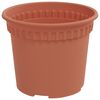 vidaXL Vaso Rotondo per Fiori 24 pcs Rosso Mattone &Oslash; 12,5 x 10 cm