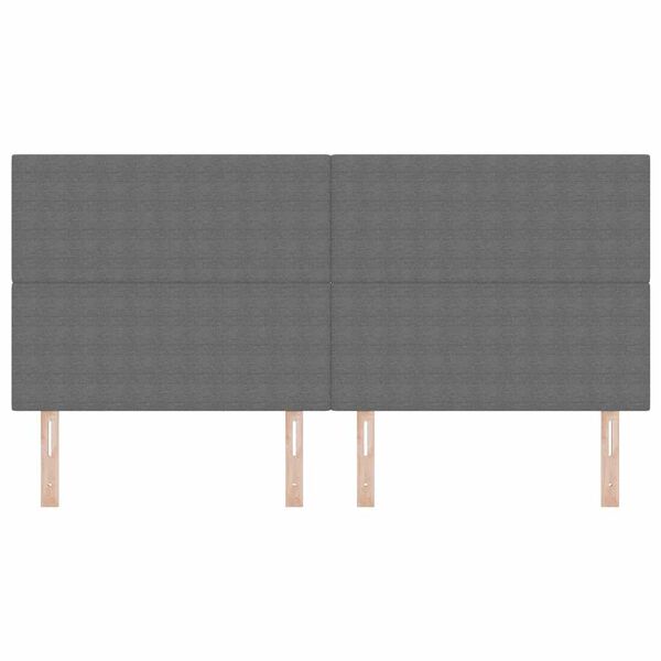 vidaXL Testiera con testiera Grigio chiaro 200 cm Pelle Sintetica