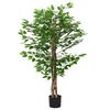vidaXL Pianta di Ficus Artificiale 788 Foglie 120 cm Verde