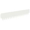 vidaXL Bordura per Prato 20 pcs 103 x 20 cm metallo Bianco