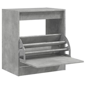 vidaXL Scarpiera Grigio Cemento 60x42x69 cm in Legno Multistrato