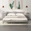 vidaXL Comodini 2 pz Grigio Cemento 40x36x65 cm