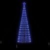 vidaXL Albero di Natale LED con 800 LED con supporto Blu 400 cm Ferro