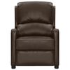 vidaXL Poltrona Reclinabile Marrone in Similpelle Lucida