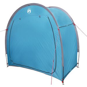 vidaXL Tenda porta biciclette con tetto Blu 210 x 90 x 174 cm