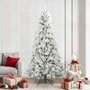 vidaXL Albero di Natale Artificiale con Rami Pieghevoli Bianco 240 cm