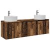 vidaXL Set di Armadi da Bagno 3 pz Legno antico 49,5 x 44,5 x 65 cm