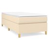 vidaXL Struttura Letto a Rete a Molle Crema 90x200 cm in Tessuto