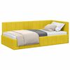 vidaXL Cornice del letto ad angolo Giallo 90 cm x 190 cm Velluto