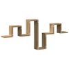 vidaXL Scaffale da parete rovere artigianale 104.5 x 10 x 43 cm