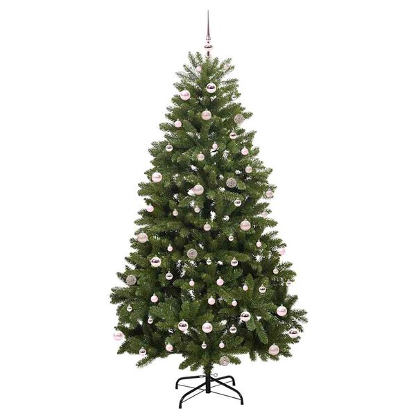 vidaXL Albero di Natale artificiale Verde 240 cm PVC e Metallo