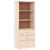vidaXL Libreria con Cassetti ALTA 60x35x142 cm Legno Massello di Pino